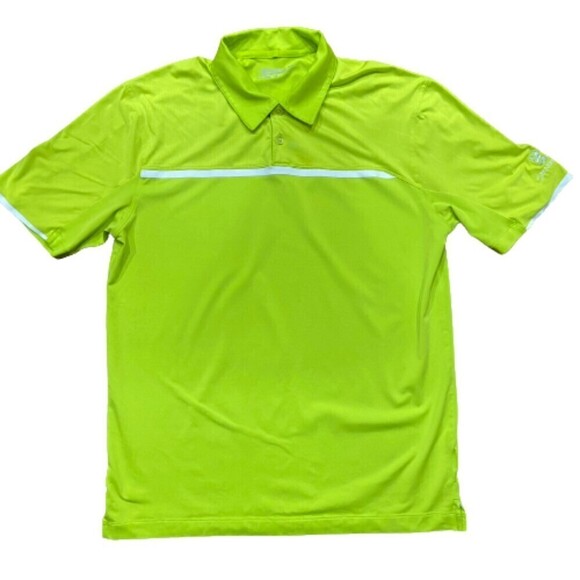 Nike Golf Spanish Hills Club Lime Green Polo Dri-Fit Shirt Men's Size Large - Picture 1 of 6